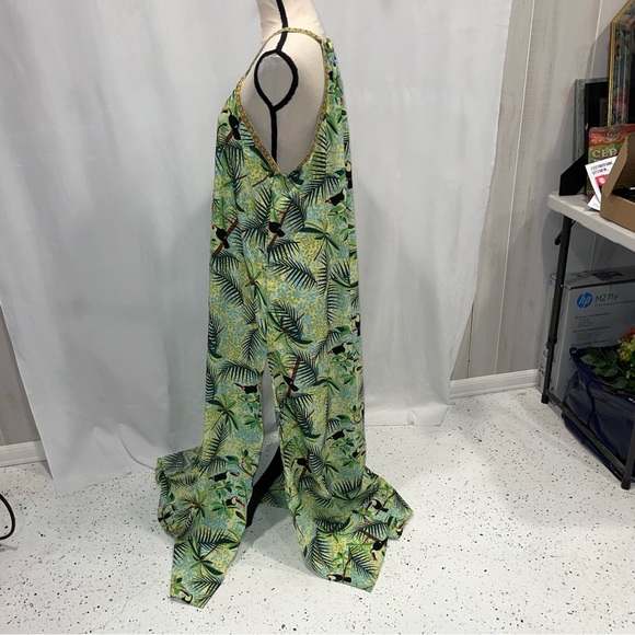 America & Beyond beach boho tropical maxi dress cover up tribal embroidered 🌴 - Picture 6 of 8